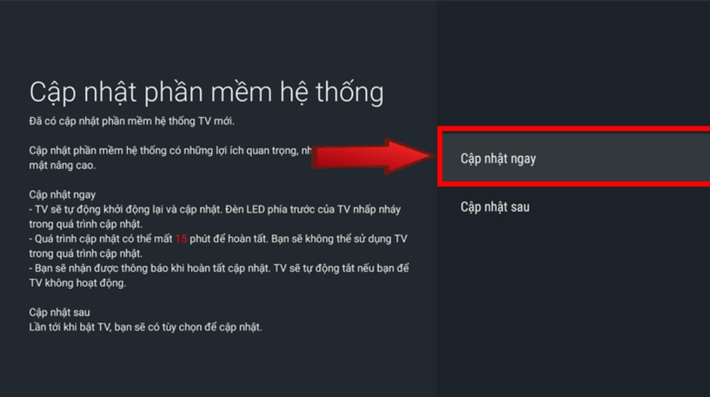 Cập nhật phần mềm (Firmware) tivi sony